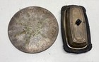 Vintage GAB Sweden Silver Plate Covered Butter Dish and Etched Tray 3pc Set — photo 2