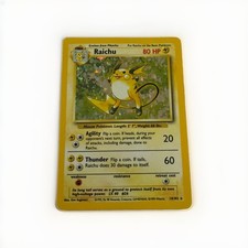 Pokémon TCG Vintage 1999 Raichu Holo-Rare Base Set 14/102  on eBay