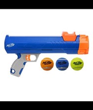 NERF Dog Compact Balls Blaster Launches Balls Up to 50ft Safe Fun Kid & Dog Toy