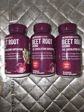 NutritionWorks ® Beet Root Circulation Superfood 90 Capsules 500mg Lot Of 3