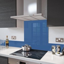 Glass Splashbacks Capri Blue and Glass Upstands - Made By Premier Range