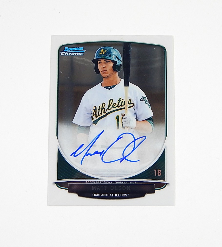 2013 Bowman Chrome Prospect Autographs Matt Olson #BCP-MO Auto