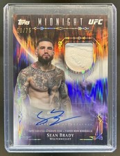 2026 Topps Midnight UFC Sean Brady Relic Auto Autograph Dusk #/75