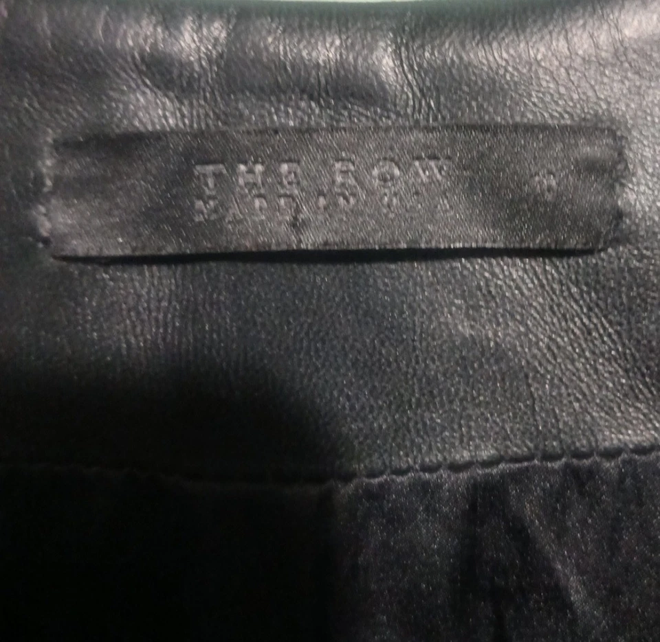 Jaqueta feminina The Row 100% couro de cordeiro tamanho 10 - Imagem 4 de 4