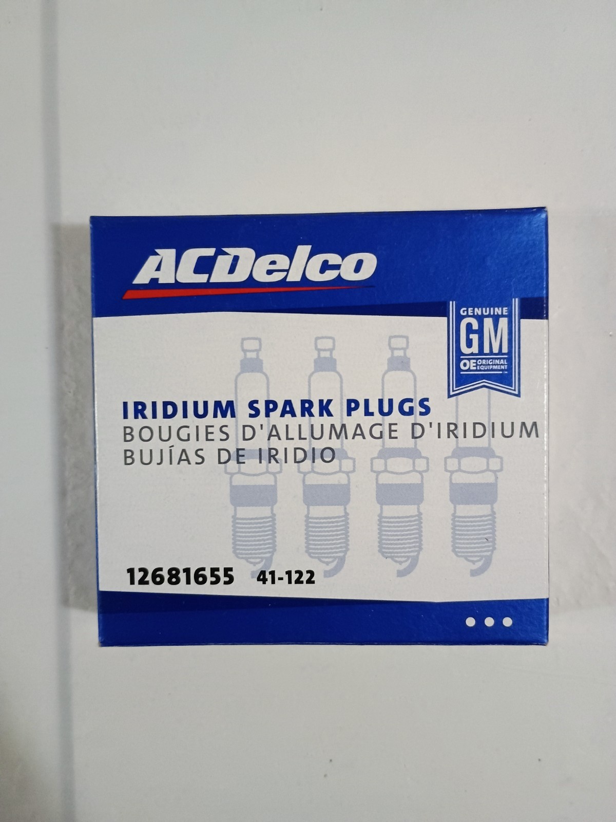 AC Delco 41-122 Set Of 4 Iridium Spark Plugs 4 NIB