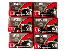 Maxell UR 90 Minute Blank Audio Cassette Tape Normal Bias - NEW Sealed