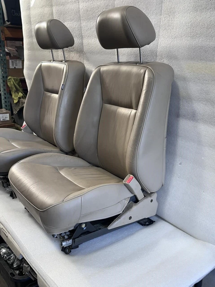 2000 ACURA RL DRIVER PASSENGER FRONT SEATS BEIGE LEATHER Foto 3 de 4