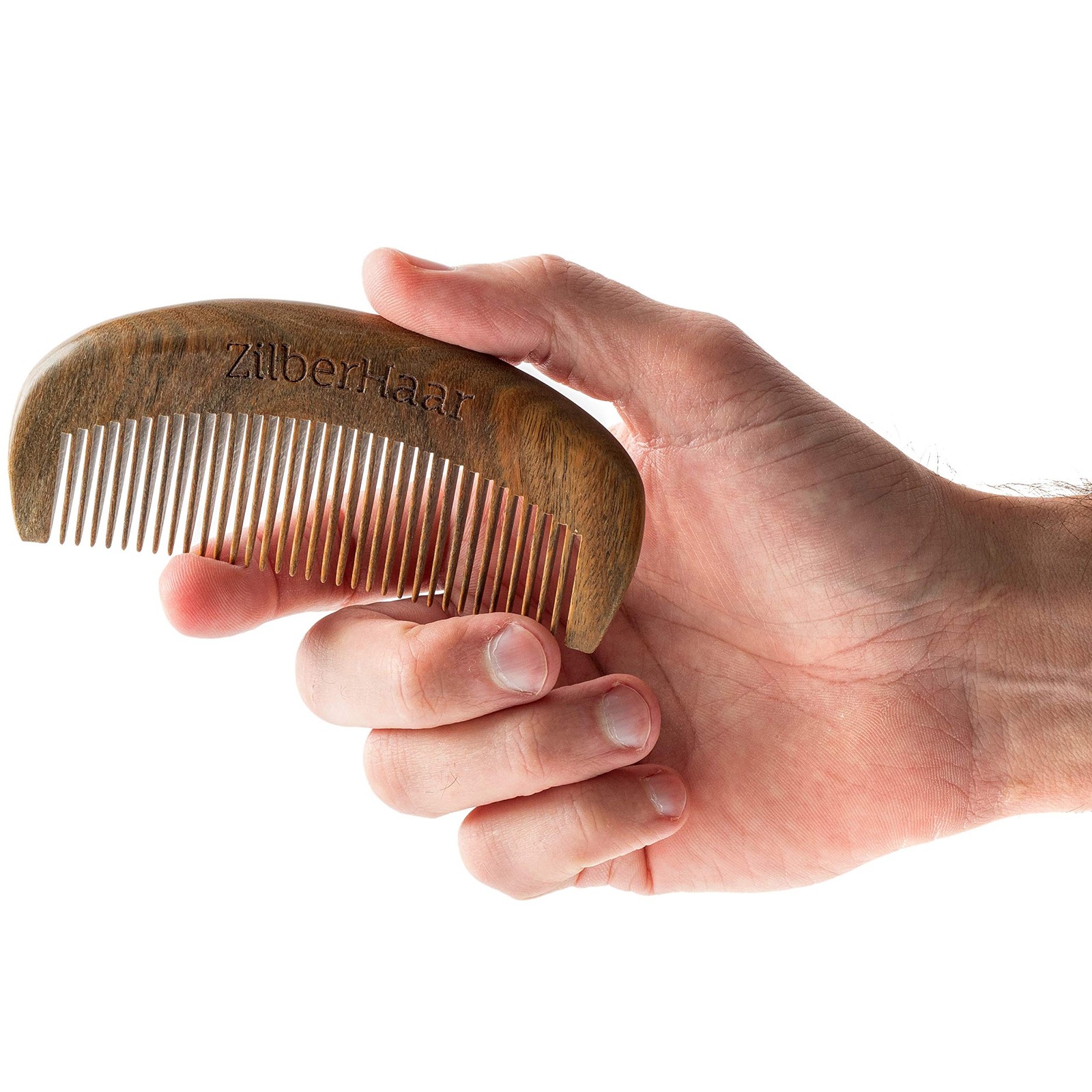 Beard Comb – 100% Sandalwood – Essential Beard Care Accessory for Men – Hand ... thumbnail 2