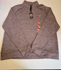 Greg Norman Golf Mens XL 1/4 Zip Burgundy Red Shark Logo Pullover