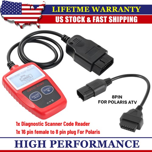 DIAGNOSTIC CODE READER ADAPTER OBD2 SCANNER for POLARIS ATV | eBay