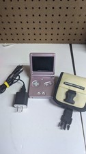 Nintendo Game Boy Advance SP GBA Handheld Pearl Pink Tested AGS-101 w/ Charger