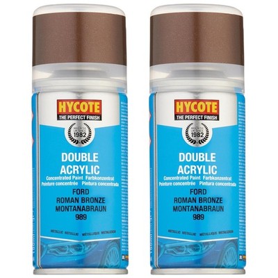 Hycote Farbsprühlack Ford Roman Bronze (metallic) 150 ml schnelltrocknend x2