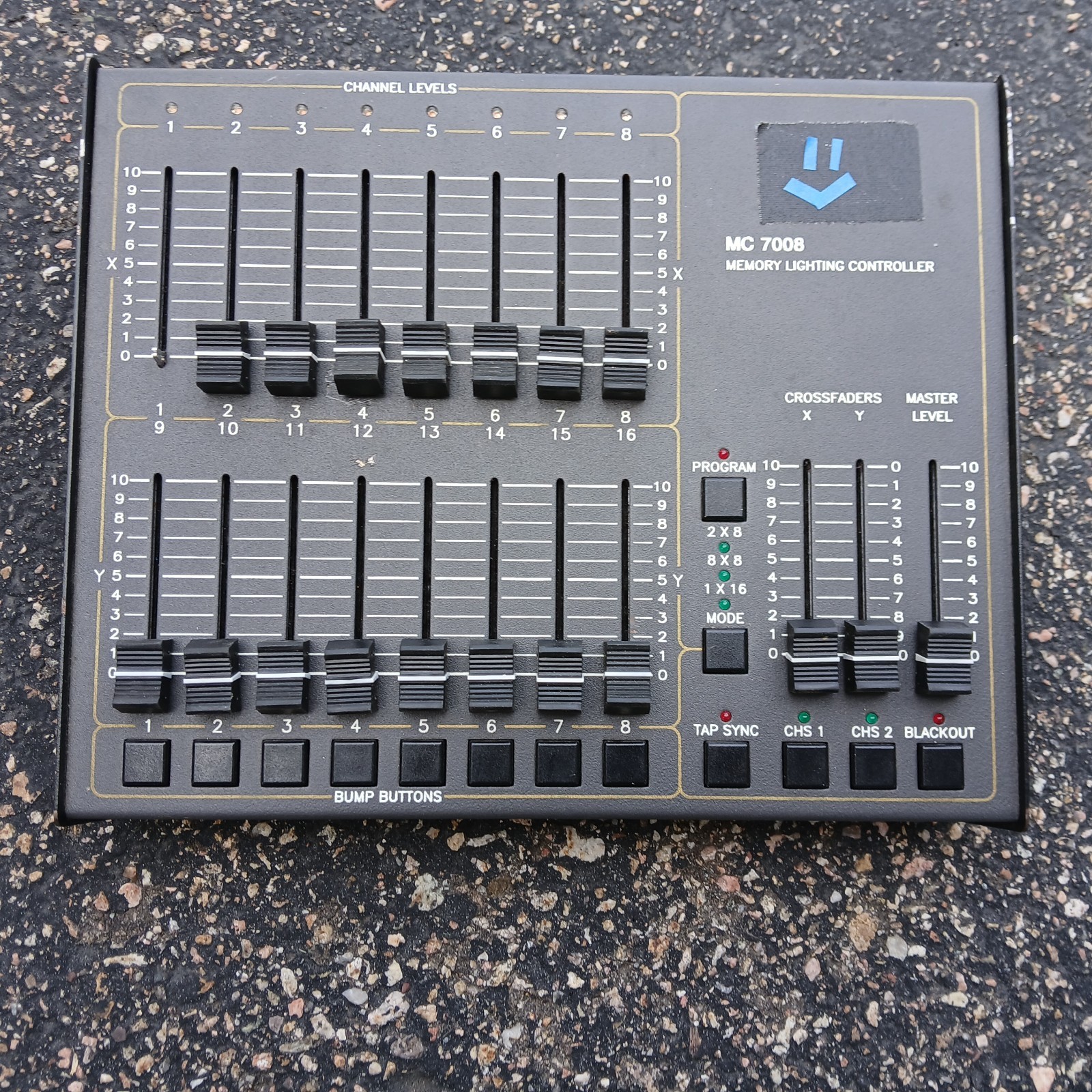 NSI MC 7008 16 Channel Memory Lighting Controller Console Works No Power Supply