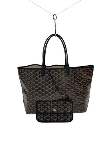 Goyard Saint Louis PM Tote PVC Black Unisex Bag #SSB640