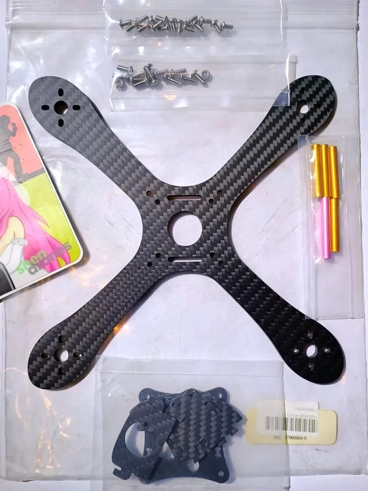 Shendrones Mixuko 196mm DIY FPV Race Drone Carbon Fiber Frame Kit Quadcopter - Image 4 of 4