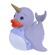 Wild Republic Rubber Duck Narwhal 4 inch