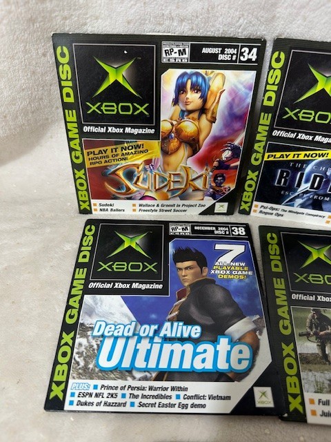 Xbox OXM Demo Disc Lot of 5 Riddick Men of Valor Sonic Heroes UFC