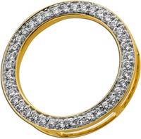 Brillant AnhäNger Gold 585 14K Natur Diamanten 0.33Ct