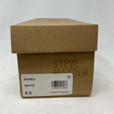 Steve Madden Agree Sandals Strappy White Women's Size 8.5