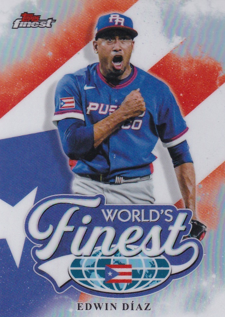 EDWIN DIAZ FINEST WORLD'S FINEST REFRACTOR DODGERS PUERTO RICO #WF-30 2026 TOPPS