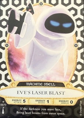 Sorcerers Of The Magic Kingdom Eve's Laser Blast Machine Spell Card #05/70
