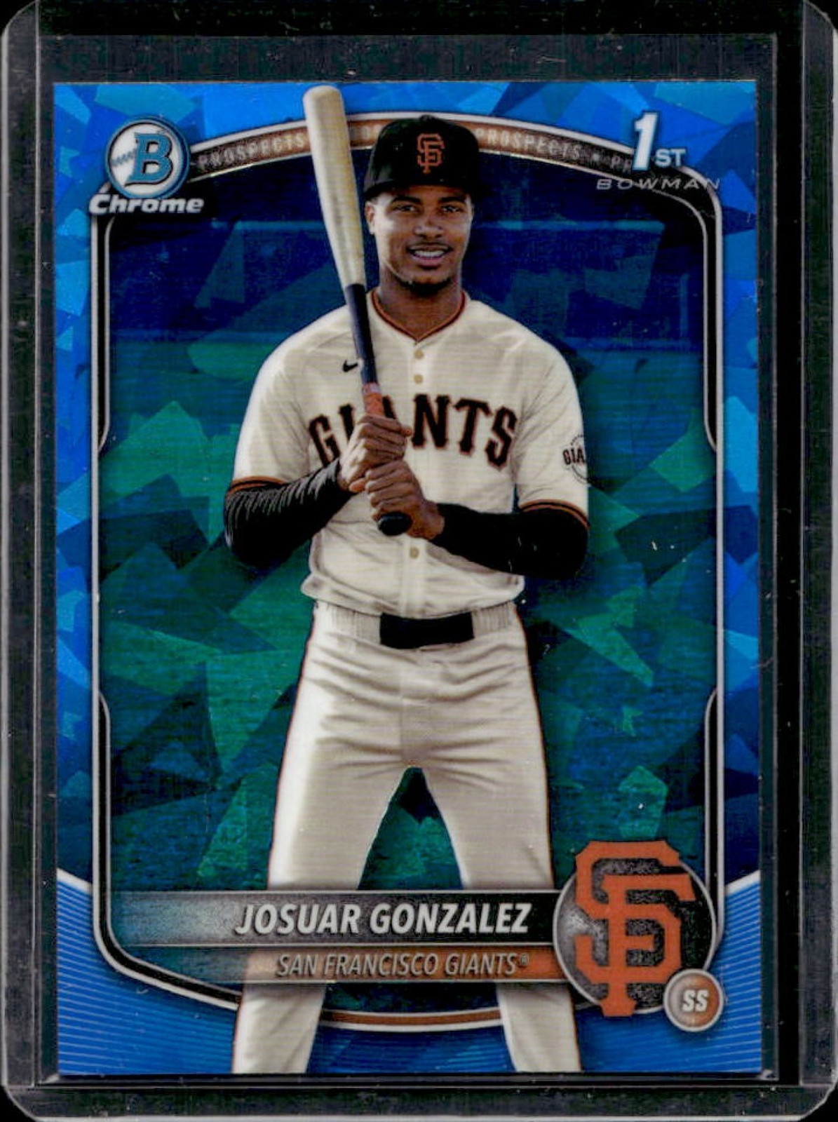 2025 Bowman Chrome Sapphire Josuar Gonzalez 1st #BCP-153 Giants