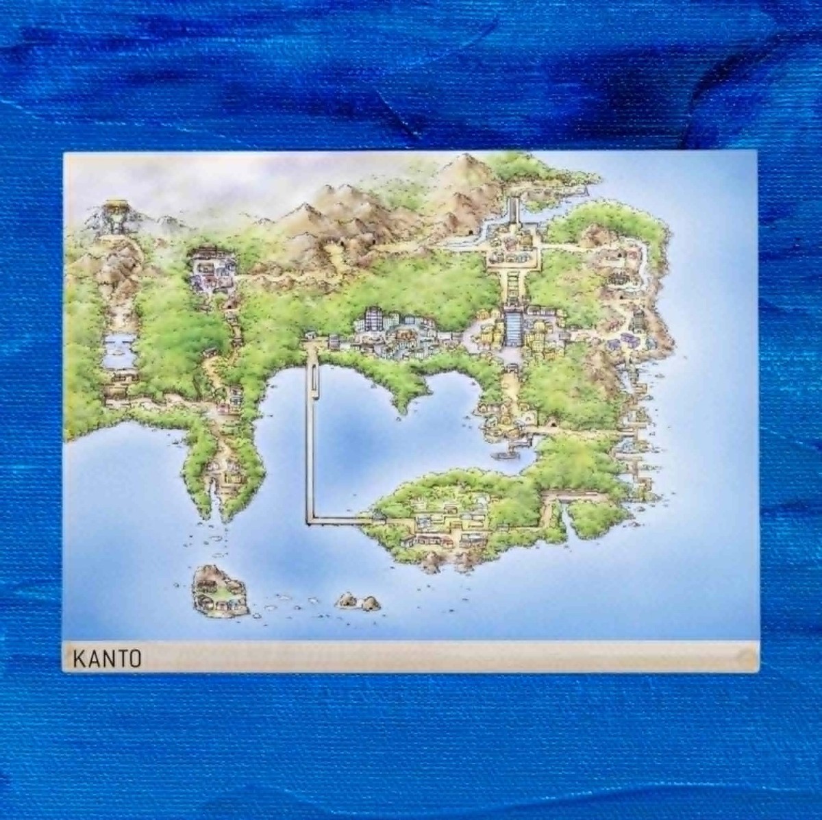 8x10 Pokémon Center Region Collectible Poster Art Maps Hoenn Kanto