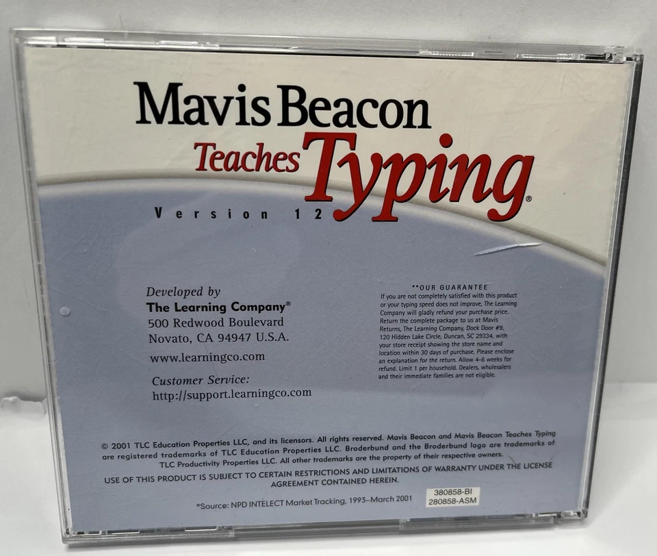 Mavis Beacon Teaches Typing Version 12 CD-ROM Windows 95 98 2000 XP Broderbund - Image 2 of 4