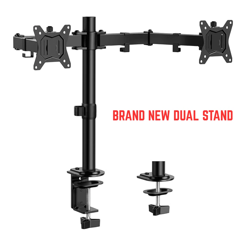 Lenovo Dual Monitor Setup 2x24" (48") Widescreen QHD IPS 2560 x 1440 HDMI USB-C - Image 2 of 4