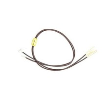 M F Western Products Leather Stampede String with Bone Beads and Tips-Brown, 24"