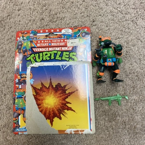 Vintage Loose 1992 Teenage Mutant Ninja Turtles Navy Seal Complete With Card