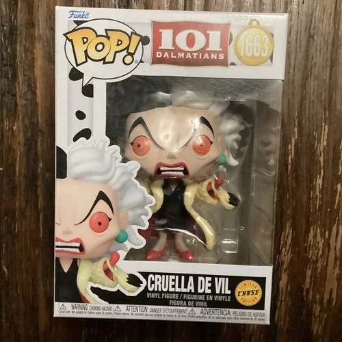 Funko Pop! Disney - Cruella De Vil #1663 Chase 101 Dalmatians Good Condition