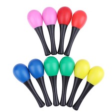 2Pcs Plastic Maracas Sand Hammer Rattle Shaker Percussion Instruments Toys