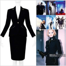 THIERRY MUGLER Les Amazones F/W 1996 Suit Archival Sculptural Documented Size 44