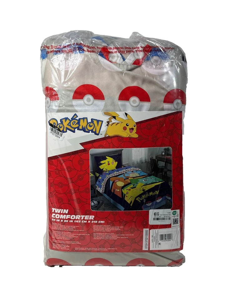 Pokemon Groove Reversible Microfiber Twin Comforter 64" x 86" - Image 2 of 4