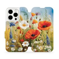 HandyhüLle Mit Klappe FüR Iphone 15 Pro Mobiwear Case Cover Etui Wiesenblumen
