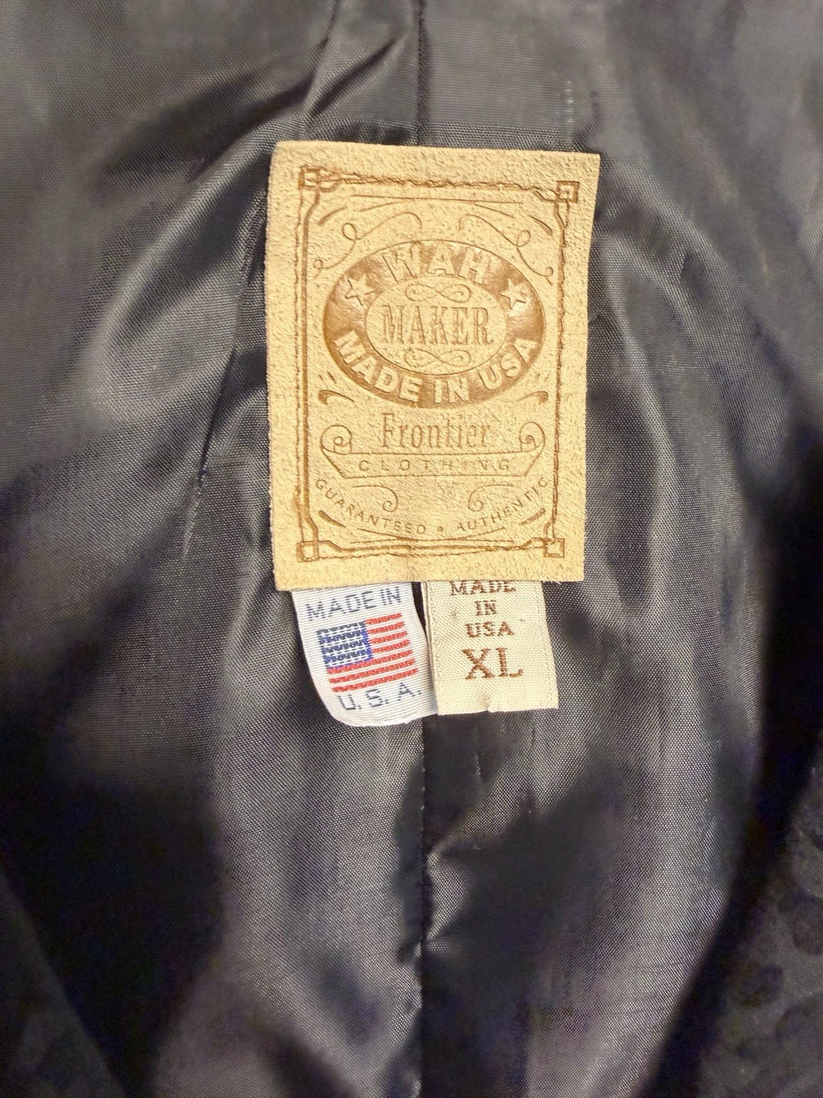 Wah Maker Men’s Black Western Wool Paisley Vest Size XL - product detail image 3