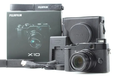 [ COMME NEUF dans sa boîte ] Appareil photo numérique Fujifilm Fuji X10 noir ... - Photo 1/4