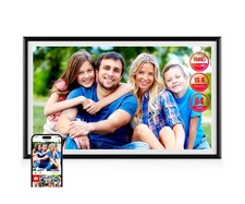 Smart WiFi Digital Picture Frame - 15.6-inch Full HD Touchscreen, 64GB Electr...