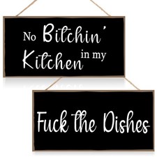 Jetec 2 Pieces Home Sweet Home Signs - Rustic Farmhouse Wooden Wall Decor Art