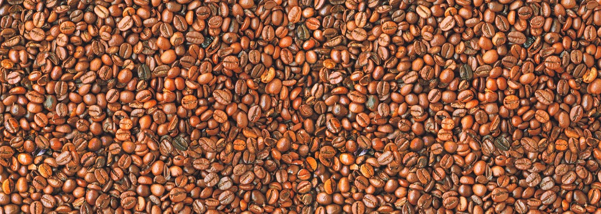 KAFFEEBOHNEN Bohnenkaffe Baumwollstoff Vorhang Polsterstoff 280 cm