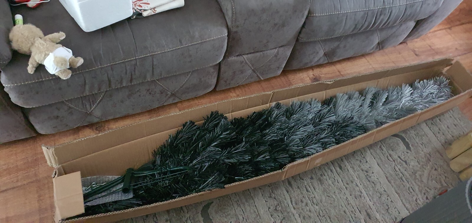 6ft Fibre Optic Grey Eclipse Fade Christmas Tree eBay