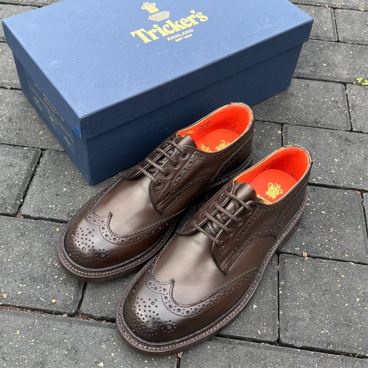 NEW* Tricker's England Anne Brown Brogue Women's Lace Up Derby