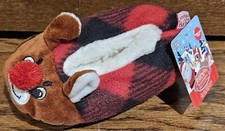 Rudolph the Red Nosed Reindeer Sz 2T-4T Unisex Toddler Boy/Girl Slippers NWT