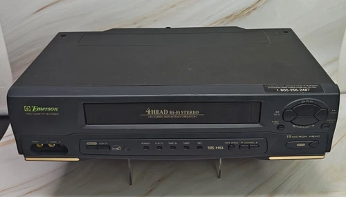 Emerson EWV401B VCR DA-4HEAD Digital Tracking/Quick Play Tested Works No Remote