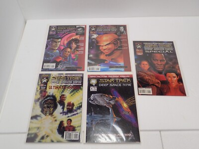 Star Trek Deep Space Nine Lot 5 Malibu Comic Book Annual Special Celebrity