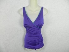 Cole of California Swimwear Purple Vintage One-Piece Pin-Up 1970's Size 12