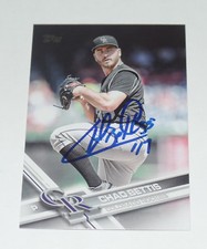 CHAD BETTIS SIGNED AUTO'D 2017 TOPPS CARD #371 COLORADO ROCKIES