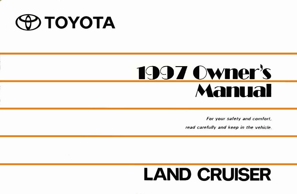 TOYOTA　LAND CRUISER　取扱書 + カーエアコン冊子 1997 Toyota Land Cruiser Owners Manual User Guide Reference