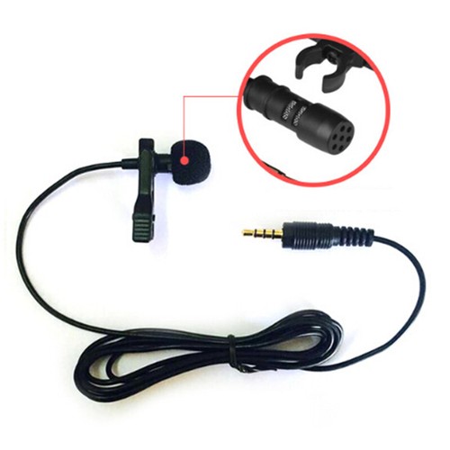 Lavalier Mic Microphone Case For IPhone Smart Phone Recording PC Clip-on Lape KF - Photo 6/9